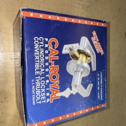 Cal-Royal XP30 US26D EXPLORER CYLINDRICAL LOCKSET Convertible Thrubolt BRAND NEW