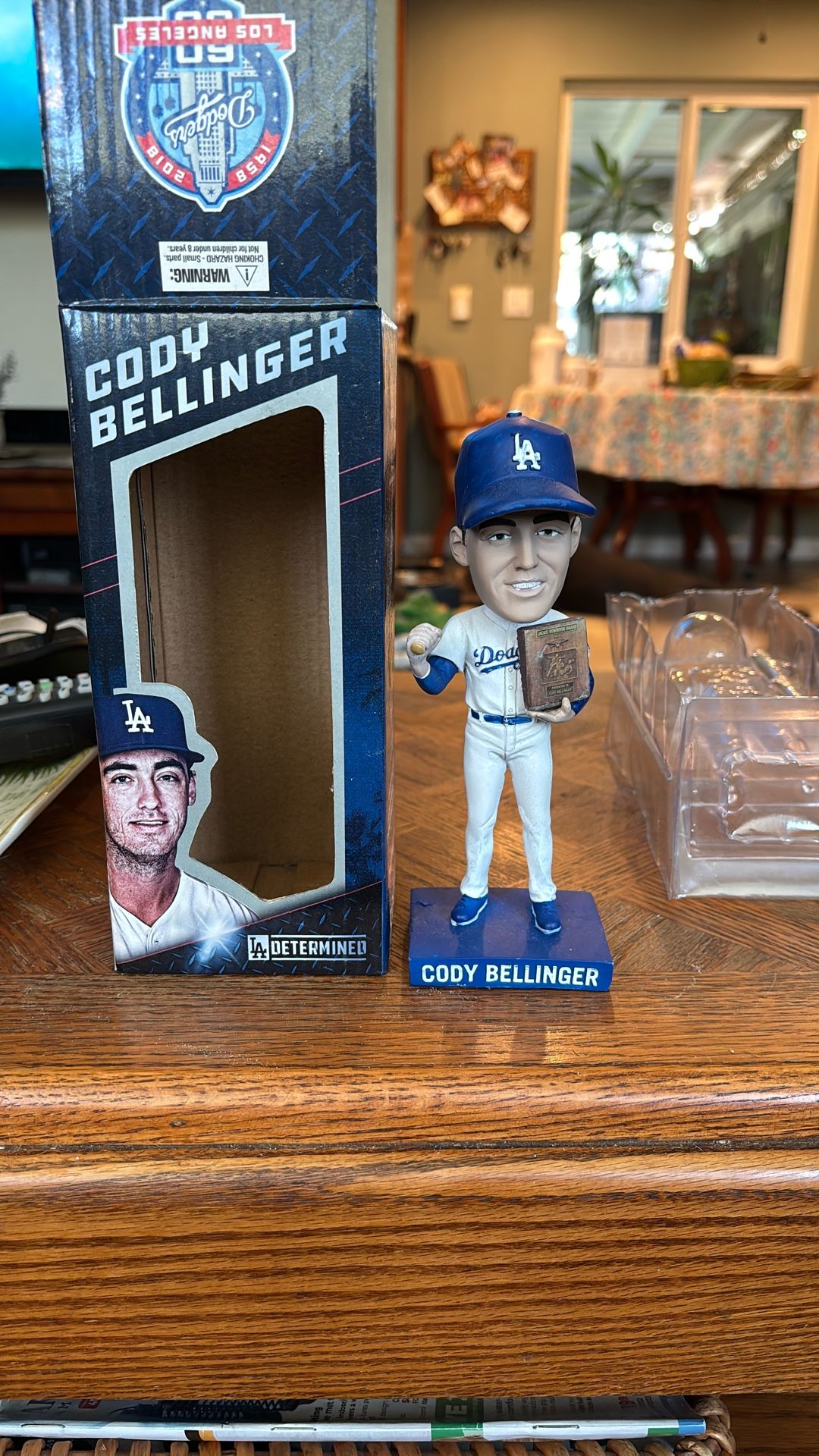 Rare 60th Anniversary Cody Bellinger ROY Bobblehead