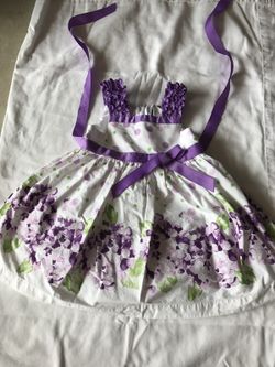 Purple spring dress