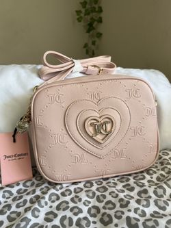 JUICY COUTURE PINK CLAY CAMERA CROSSBODY