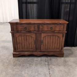 French Provincial Style Wood Buffet in Dark Wood