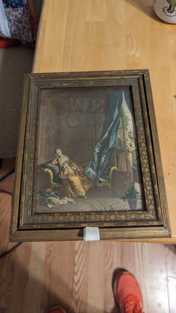 BEAUTIFUL FRENCH LE BOVELOIR 1774 BY PIERRE MALEVRE ANTIQUE JEWELRY BOX MAKE OFFER
