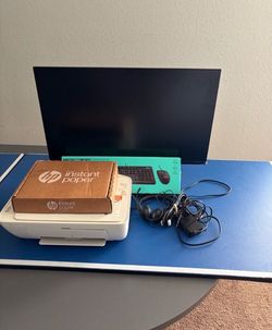 Monitor + HP Printer