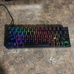 Gk61 Keyboard- Gateron Optical Yellow Switches (FAST)