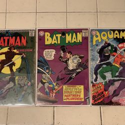 Batman 169 & 189 Aquaman 35 Comic Books DC Comics Marvel Batman Superman MCU DCU Spider-Man Avengers X-Men Silver Age CGC CBCS Joker Harley Quinn