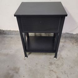 Nightstand End Table Side Table with Drawer 11.8"D x 15.8"W x 21.7"H