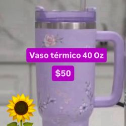 Vaso Térmico Con Su Popote Para Caliente Y Frío 40 Onzas $50.00 Especial  Acero Inoxidable Princess House Ventas Finales 