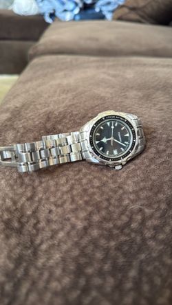 Tourneau Stainless Steel Watch Black Dial