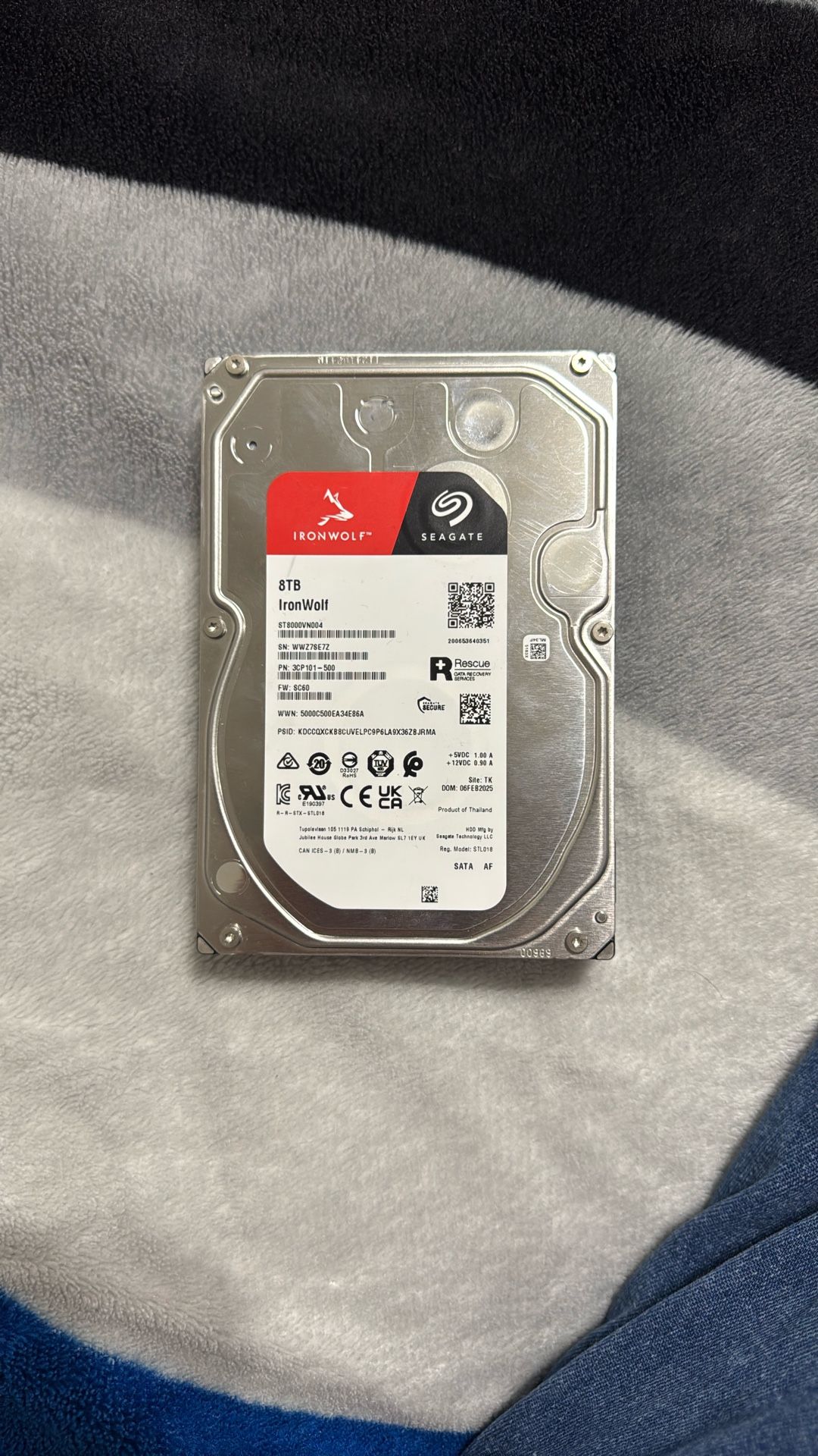 Iron Wolf Seagate 8tb Hard drive