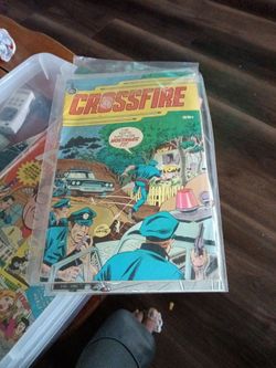 vintage Crossfire comic book published by Spire Christian Comics in 1976