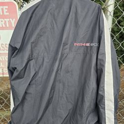 Vintage Nike Mens 2XL Travis Scott Mini Swoosh Lined Full Zip Windbreaker Jacket