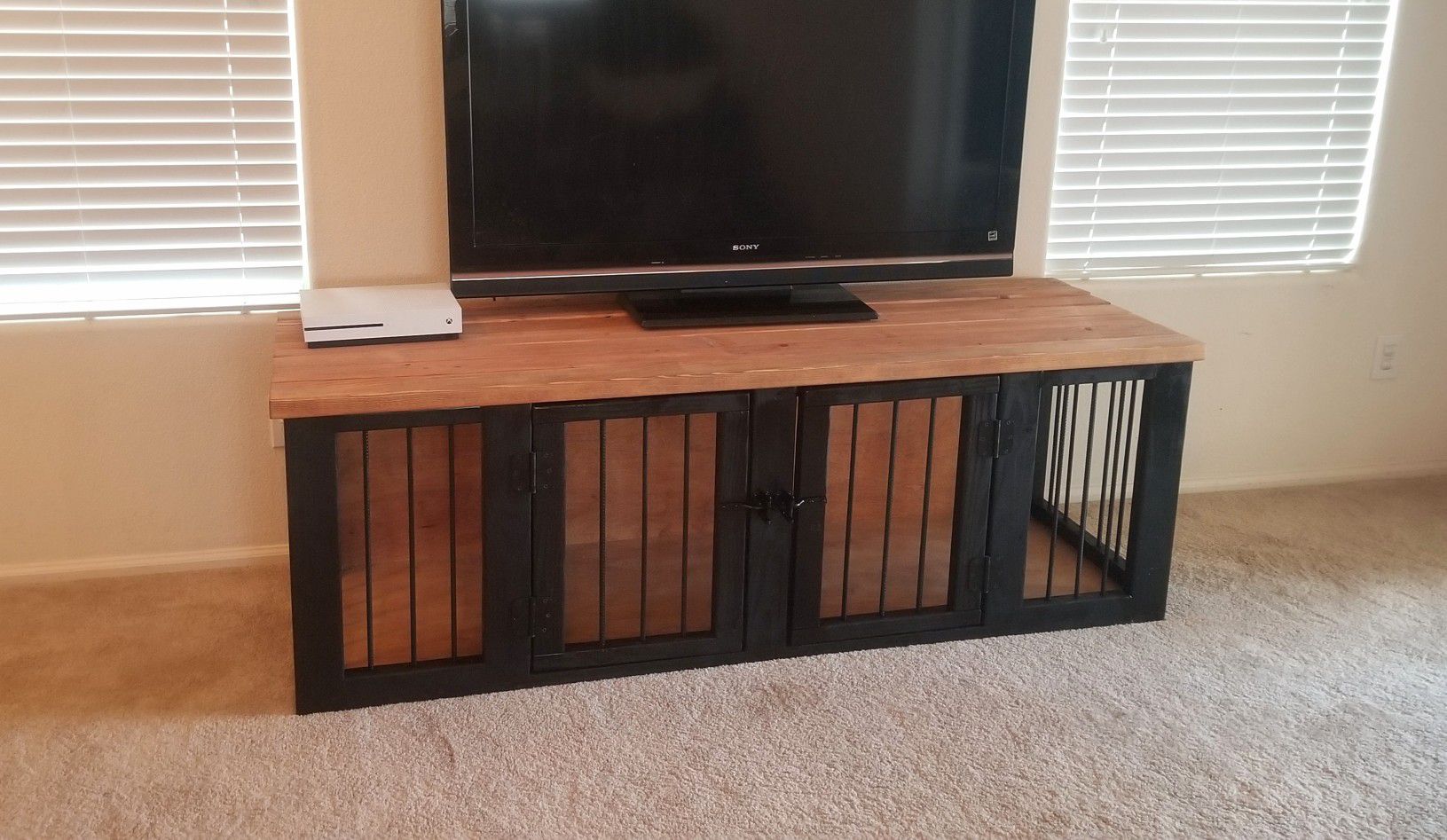 Dog kennel made by American Woodwork {link removed}