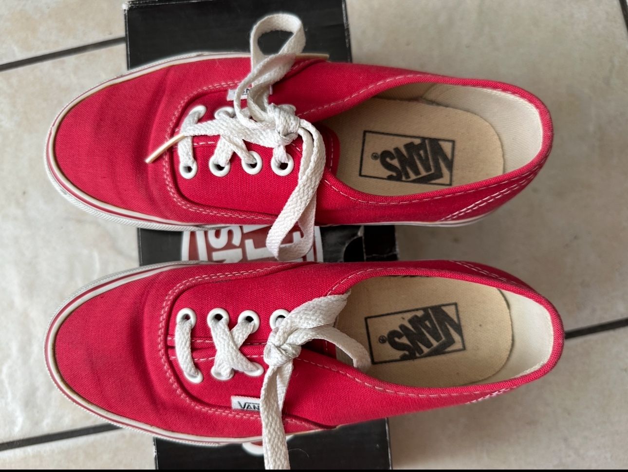 Red Vans Sneakers Size 5.5