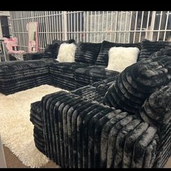Brand New Super Plush Comfy Corduroy Sectional Set