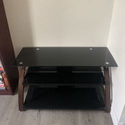 Black Glass Shelf/Entertainment Center