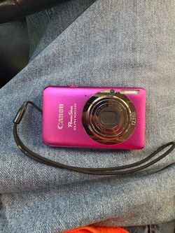 Pink Canon Digital Camera