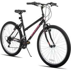 Bike 24inch, HILAND Bamcbase Womens Mountain Bike, 24 26 Inch 18 Speeds Hybrid Commuter Bicycle for Adults, Sport Hardtail Trail MTB, NEW 
