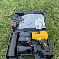 High RPM Cordless Leaf Blower - 48V Electric Handheld Leaf Blower with 2 Batteries & Fast Charger - Lightweight for Patio, Lawn, Yard, Deck Cleaning 