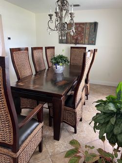 Dinning table with 8 chairs