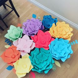 Cardstock paper flower