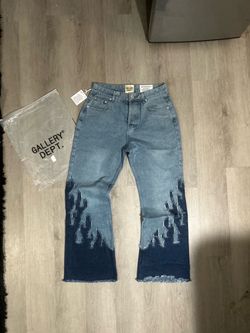 Gallery Dept. Flame Flare Blue Denim Jeans