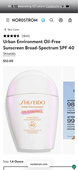 Shiseido sunscreen