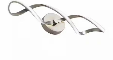 Swirl 26.6 in. Brushed Nickel Integrated LED Vanity Light Wall Fixture. Artika Model # VAN-SWR-BN