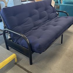 Futon With 8” Blue Pad