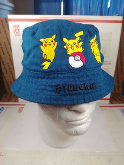 Vintage Pokemon Bucket Hat Gotta Catch Em All Nintendo Pikachu