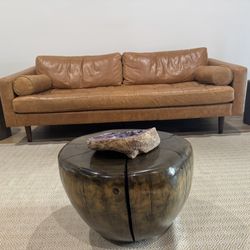Poly and Bark leather Sofa 