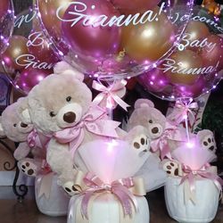 I Can't Bearly Wait Girl Baby Shower/teddy Bear Theme