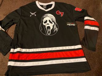 (New) Adult XL Ghost Face Hockey Jersey – Icon of Halloween