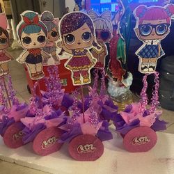 Birthday Party Center Pieces- $10 Each