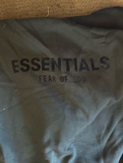 Black Essentials hoodie size L