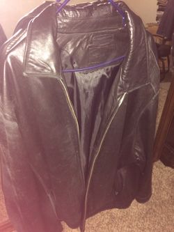 Men's leather jacket 4xl