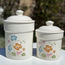 Vintage Stoneware Canisters