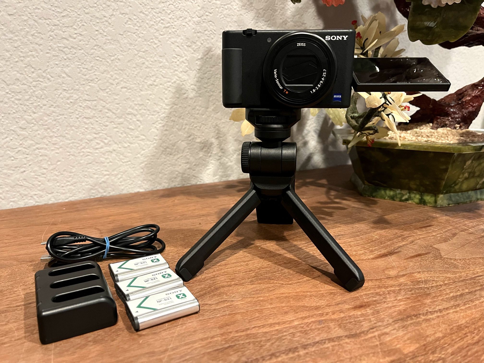 Sony ZV-1 camera with accessories
