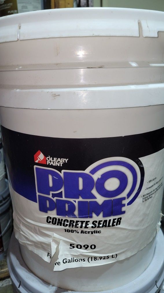 White Concrete Sealer$60