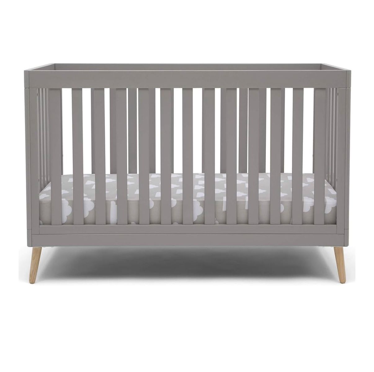 Grey baby Crib