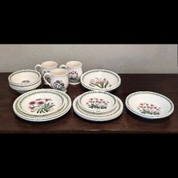 Portmeirion Botanic Garden 21 Piece Set Made In England