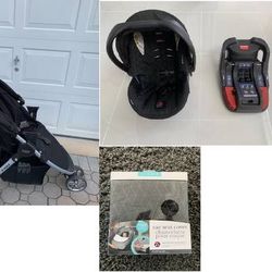 Britax Infant Car Seat and Stroller w/ cover 