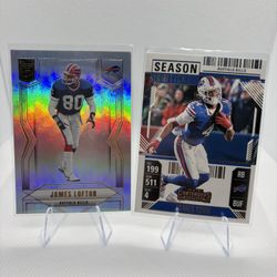 Bills Football Cards James Lofton & James Cook