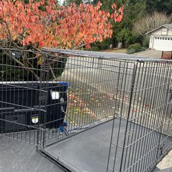 XXL Large Dog Kennel Crate Collapsible Like New 48”L by 30”W by 32” H