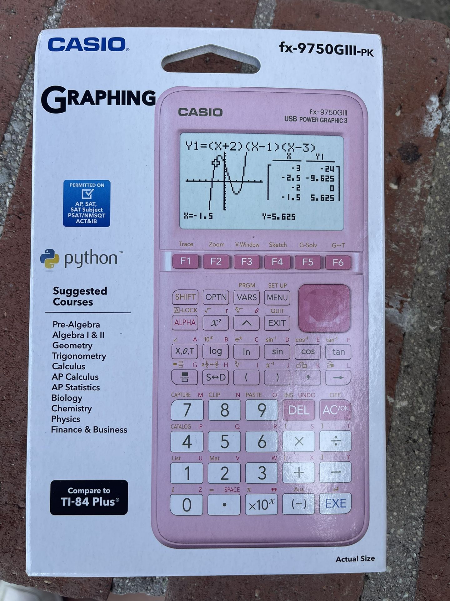 Casio FX 9750GIII Graphing Math Calculator Pink NEW