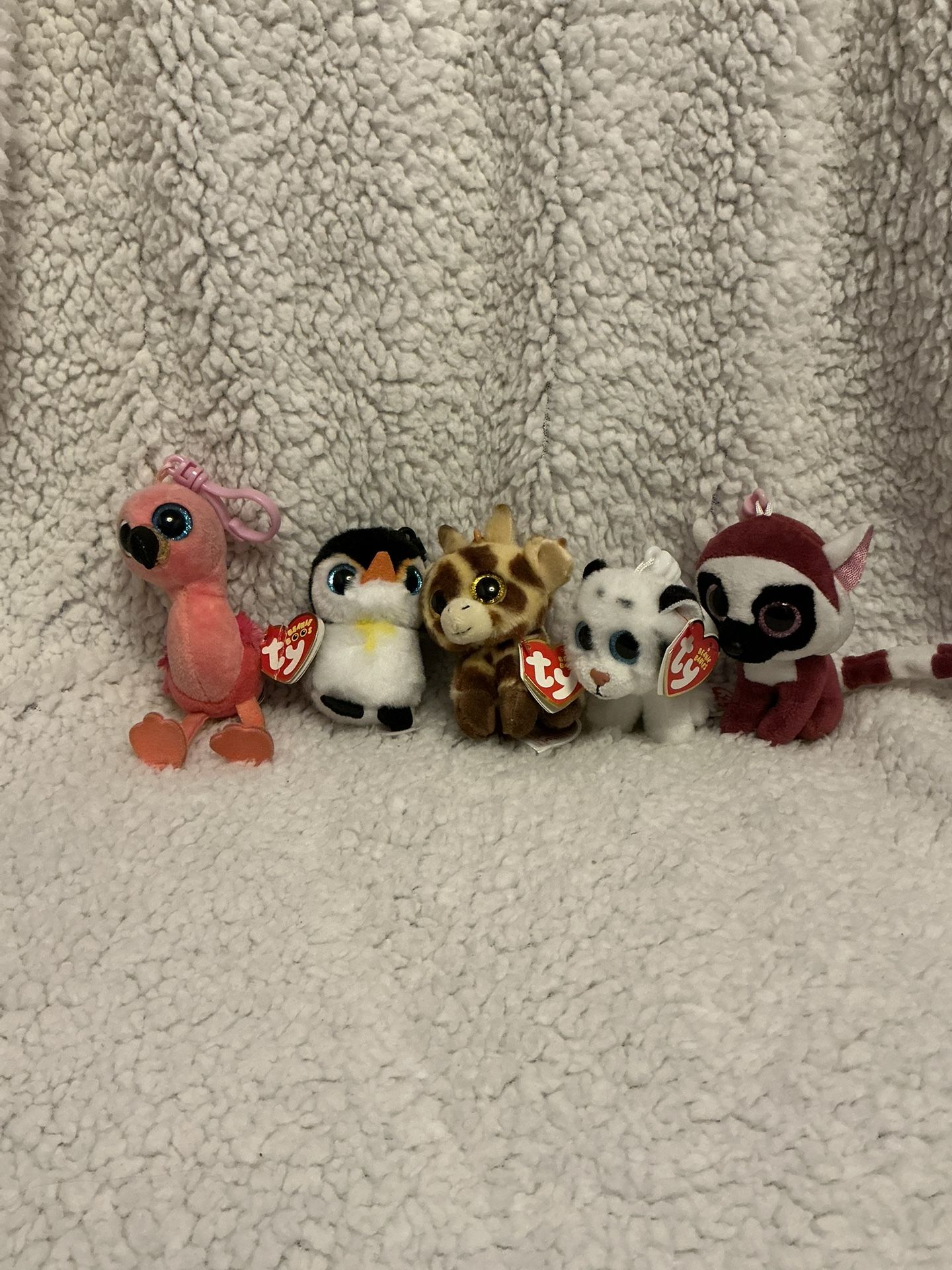 Lot of 5 Keychain Ty Beanie Boos