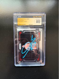 Gunther Signed 2024 Panini Prizm WWE #50 — CGC x JSA Authenticated Auto