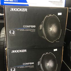Kicker COMpQ10 Car 🚗 Audio For Sale