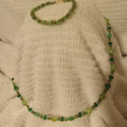 Beaded Necklace  and Bracelet