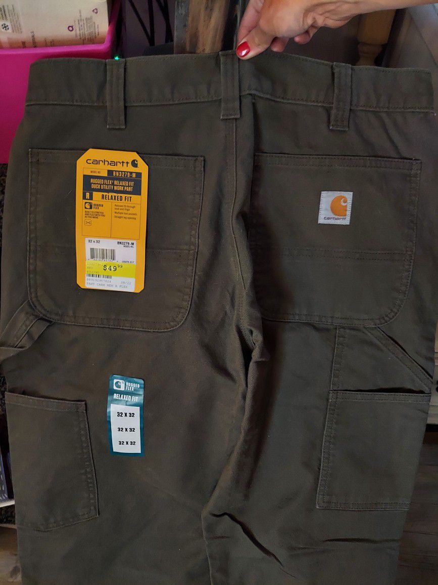 Brand NEW Carhartt 32x32 Army Green Pants