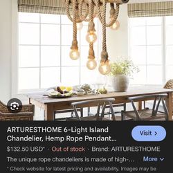 4 rope lights with Edison bulbs